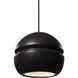 Radiance Collection 1 Light 8 inch Dark Bronze and Carbon Matte Black and Black Pendant Ceiling Light