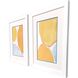 Propac Yellow and Orange and Teal and Multi Framed Art, Propac