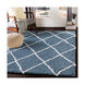 Urban Shag 35 X 24 inch Denim/White Rugs, Rectangle
