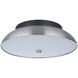 Soul LED 10.5 inch Flat Black / Brushed Polished Nickel Flushmount Ceiling Light in Flat Black/Brushed Polished Nickel