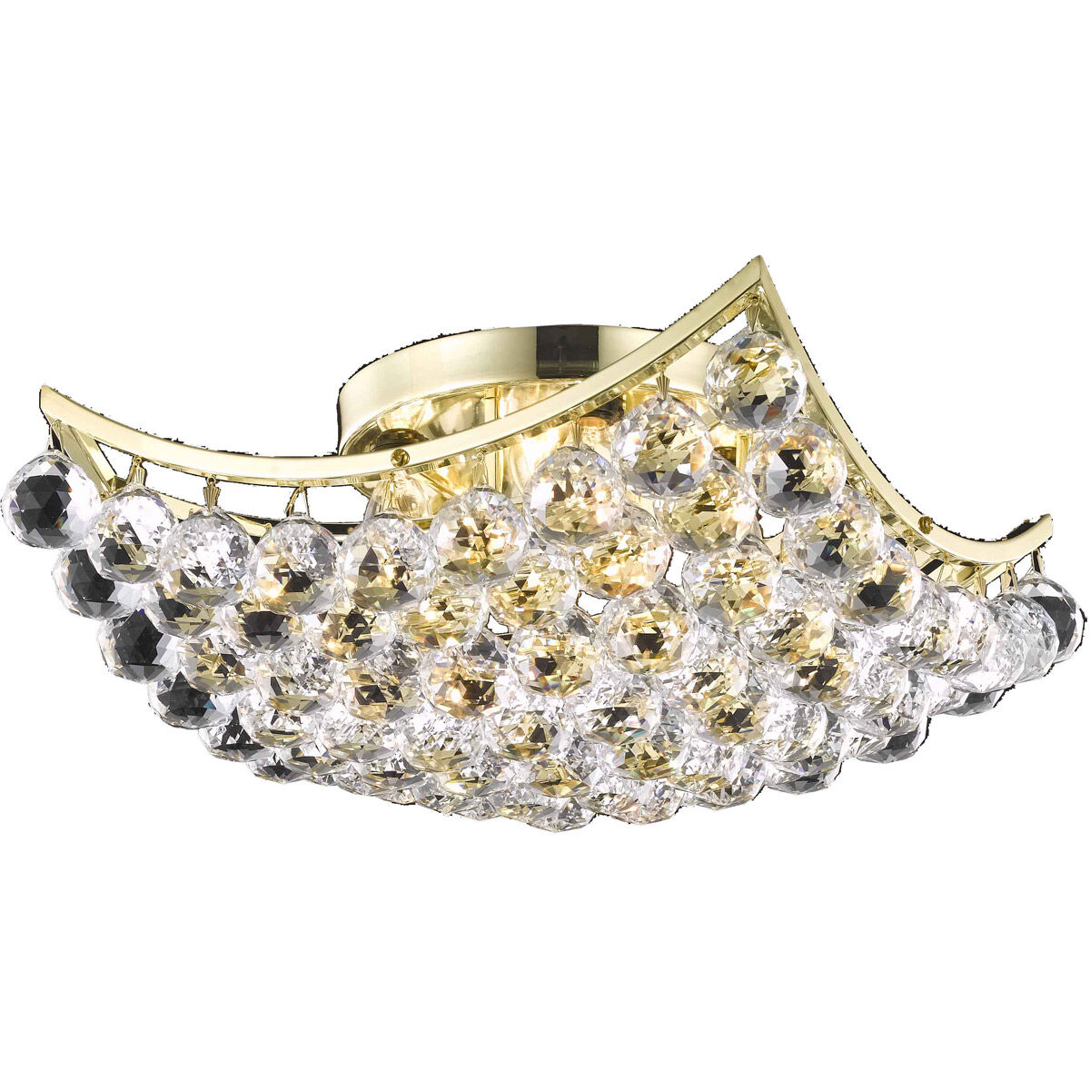 Corona 4 Light 14.00 inch Flush Mount