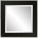 Square Devon 24 X 24 inch Black Mirror
