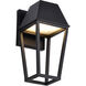Colt LED 11.75 inch Matte Black Outdoor Wall Light