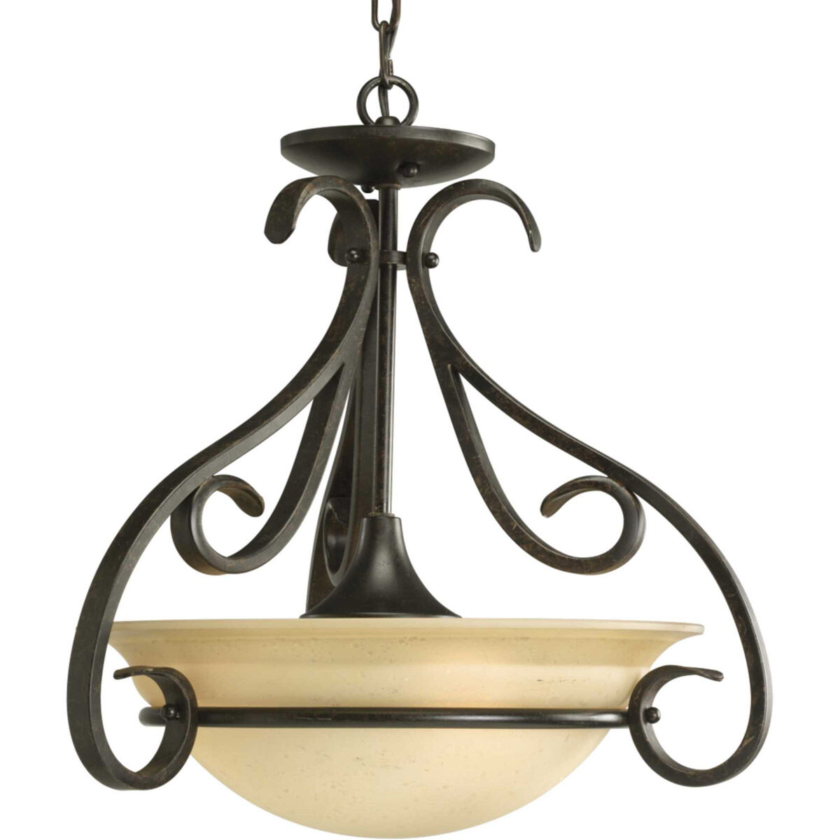 Torino 3 Light 18 inch Forged Bronze Foyer Pendant Ceiling Light