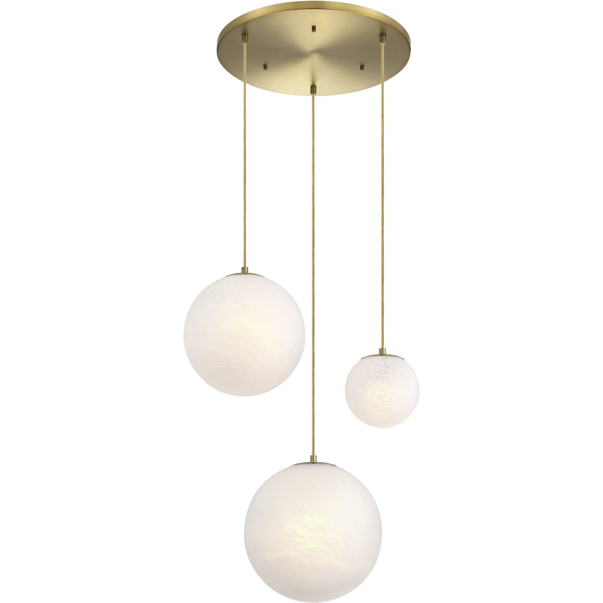 Pixie LED 28.75 inch Brushed Gold Chandelier Ceiling Light