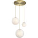 Pixie LED 28.75 inch Brushed Gold Chandelier Ceiling Light