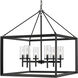 Smyth 26.63 inch 60.00 watt Matte Black Chandelier Ceiling Light in Clear Glass