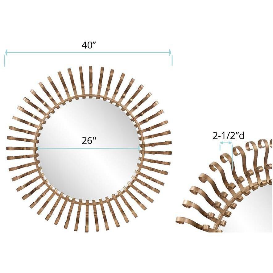 Casimir 40 X 40 inch Bronze Mirror
