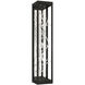 Aerie LED 30 inch Silver and Black Outdoor Wall Sconce
