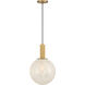 Narra 1 Light 12 inch Legacy Brass Pendant Ceiling Light