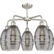 Ballston Vaz 5 Light 23.88 inch Satin Nickel Stem Hung Chandelier Ceiling Light