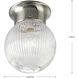 Ginger 1 Light 6.38 inch Brushed Nickel Flush Mount Ceiling Light
