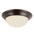 Athena 2 Light 14 inch Rubbed Oil Bronze Flushmount Ceiling Light