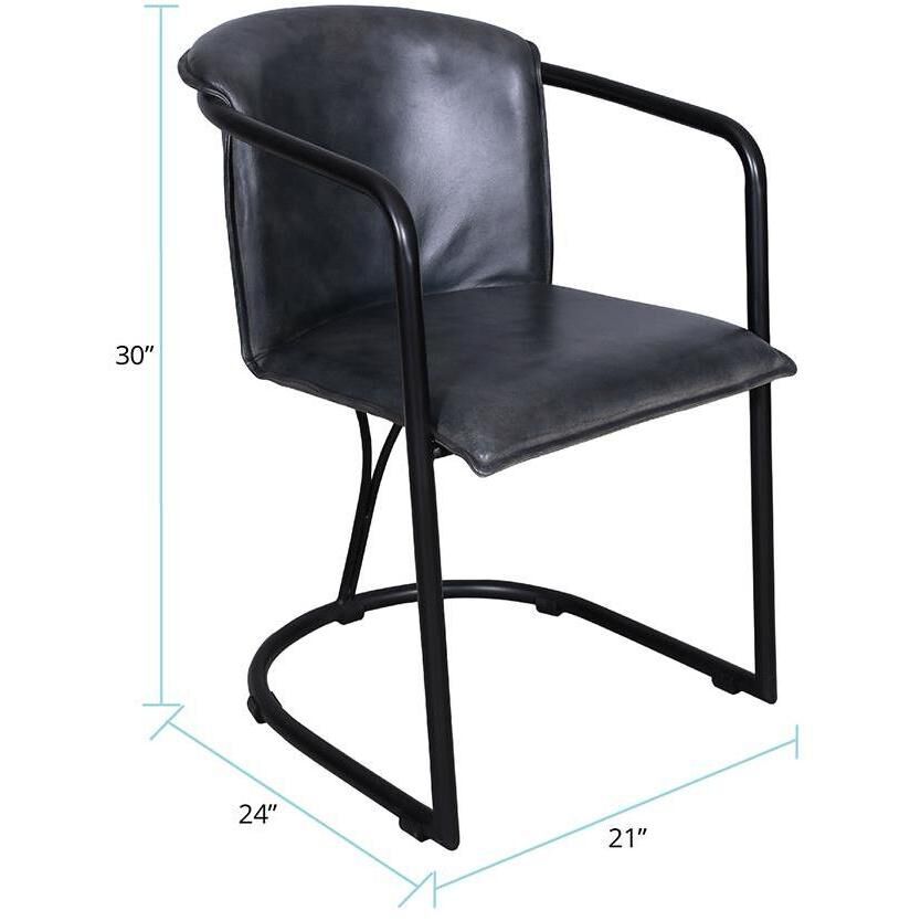 Lorenzo Black and Gray Chair