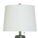 Lagrange 30 inch 100.00 watt Dark Green and Brushed Brass Table Lamp Portable Light