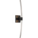 Archer LED 4.75 inch Coal With Brushed Nickel Wall Sconce Wall Light
