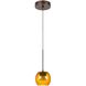 Ithaca LED 5 inch Rust Pendant Ceiling Light