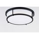 Rogue 3 Light 17 inch Black Flush Mount Ceiling Light