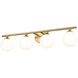 Neoma 4 Light 30 inch Modern Gold Vanity Wall Light