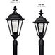 Estate Series Manor House 4 Light 27.5 inch Black Outdoor Post Mount Lantern