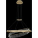 Saturno LED 28 inch Brushed Brass Pendant Ceiling Light