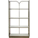 Belinda Cerused White / Brushed Brass Bookcase