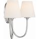 Juno Bath Wall Light in Polished Nickel