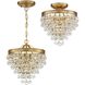 Calypso 3 Light 13 inch Vibrant Gold Chandelier Ceiling Light