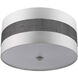 Harmony 3 Light 19 inch Metallic Silver Pendant/Semi-Flush Ceiling Light