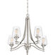 Towne 5 Light 25 inch Brushed Nickel Chandelier Ceiling Light