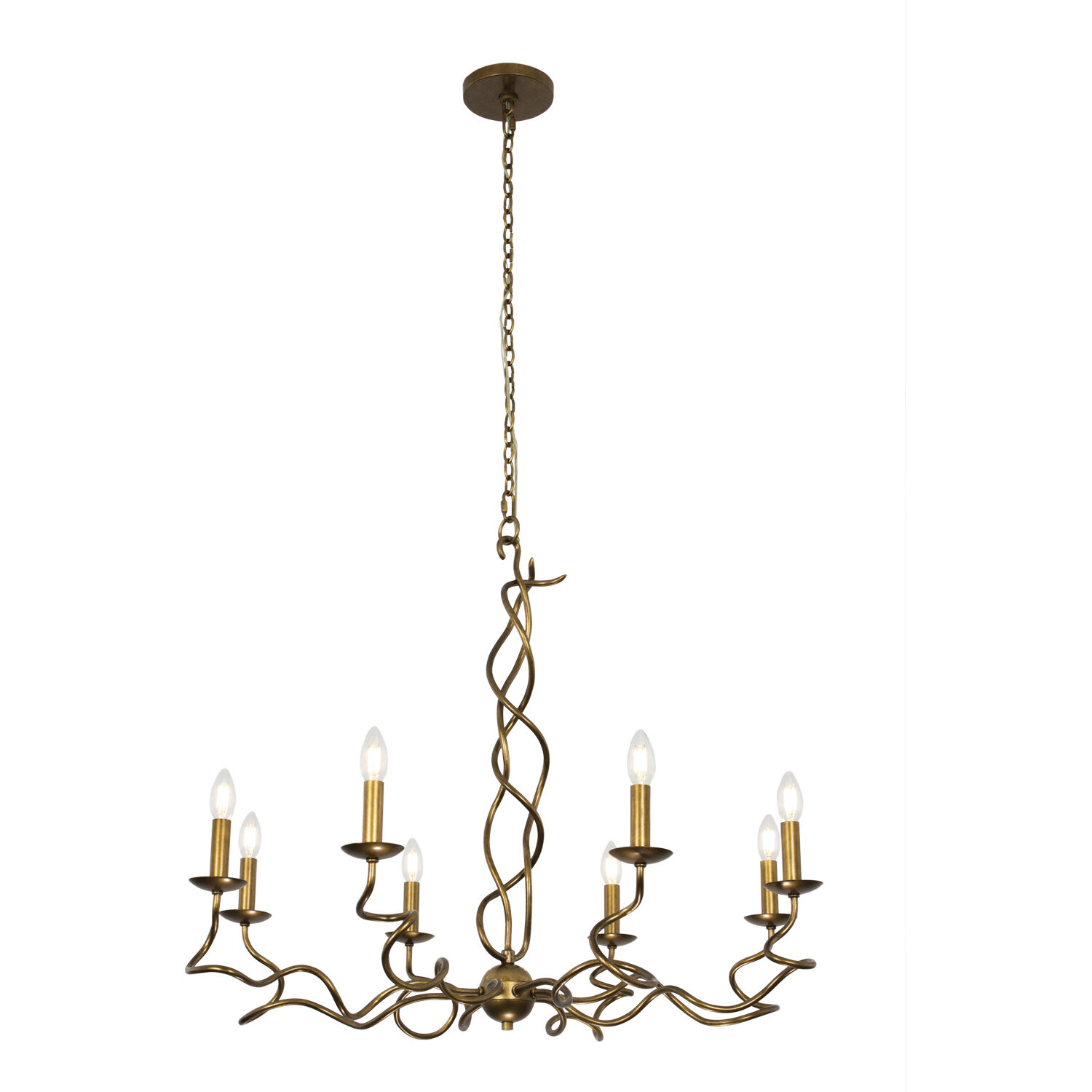 Rizo 8 Light 36 inch Oil Rubbed Bronze Chandelier Ceiling Light