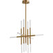 Moxy LED 32 inch Aged Brass Pendant Ceiling Light