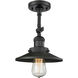 Franklin Restoration Railroad 1 Light 8 inch Matte Black Sconce Wall Light, Franklin Restoration