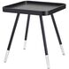 Blaine 21.25 X 19 inch Black with Acrylic Accents End Table