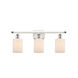 Ballston Hadley LED 26 inch White and Polished Chrome Bath Vanity Light Wall Light in Matte White Glass, Ballston