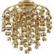 Ashgrove 6 Light 21 inch Legacy Brass Semi Flush Ceiling Light