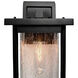 Port Charlotte LED 12.44 inch Matte Black Outdoor Wall Light