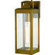 Kinzie LED 14.25 inch Vintage Brass Outdoor Wall