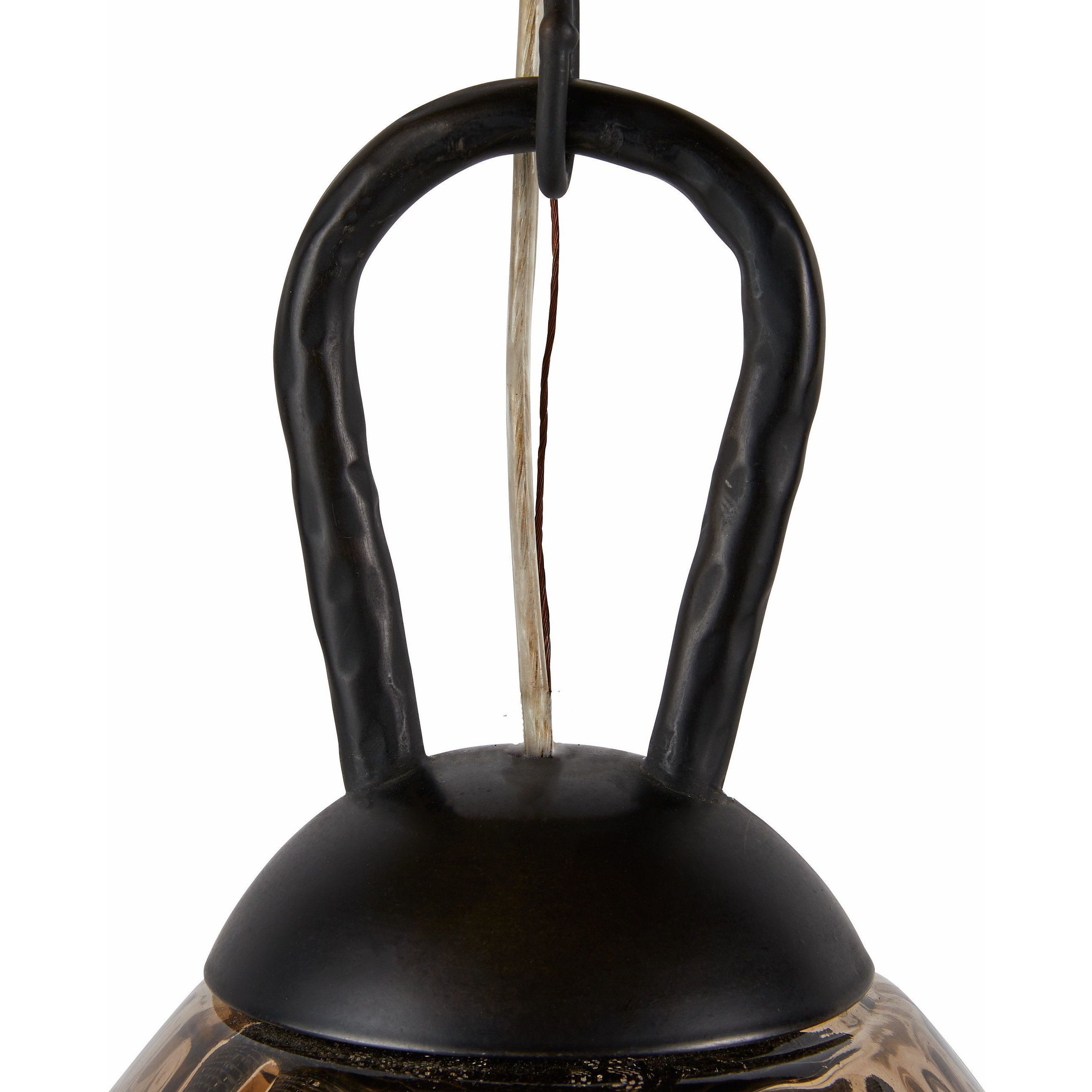 Eureka 1 Light Smoke Pendant Ceiling Light