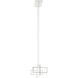 Vega LED 8 inch Matte Black Chandelier Ceiling Light in Black, Linear (Single) 