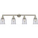 Franklin Restoration Canton LED 42 inch Brushed Satin Nickel Bath Vanity Light Wall Light in Seedy Glass, Franklin Restoration