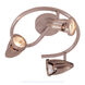 Stingray 3 Light 15 inch Rubbed Oil Bronze Flushmount Ceiling Light in Bronze Metal Spotlight