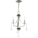 Laurel 3 Light 13 inch Brushed Nickel Mini Chandelier Ceiling Light