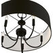 Birchwood 5 Light 23 inch Black Pendant Chandelier Ceiling Light