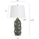 Izmir 32 inch 100 watt Izmir Gold and Gray and White Table Lamp Portable Light