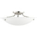 Oasis 3 Light 20 inch Brushed Nickel Semi-Flush Ceiling Light