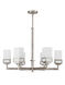 Harding 6 Light 29 inch Brushed Nickel Chandelier Ceiling Light