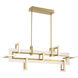 Inizio Linear Chandelier Ceiling Light in Gold