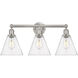Berkshire 3 Light 26 inch Satin Nickel Bath Vanity Light Wall Light in Seedy