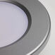 ColorQuick LED 5 inch Brushed Nickel Close-to-Ceiling Ceiling Light, Edge Lit